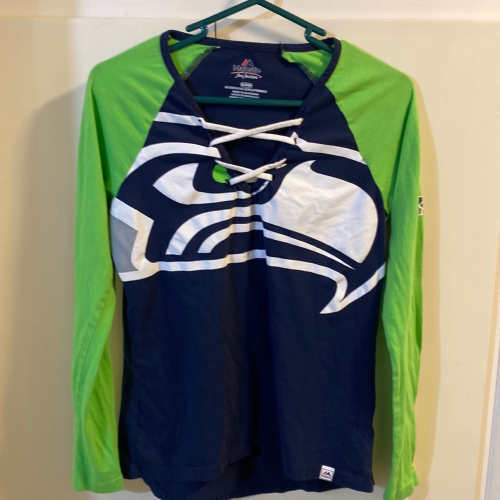 Seahawks shirt by Majestic s/p women’s